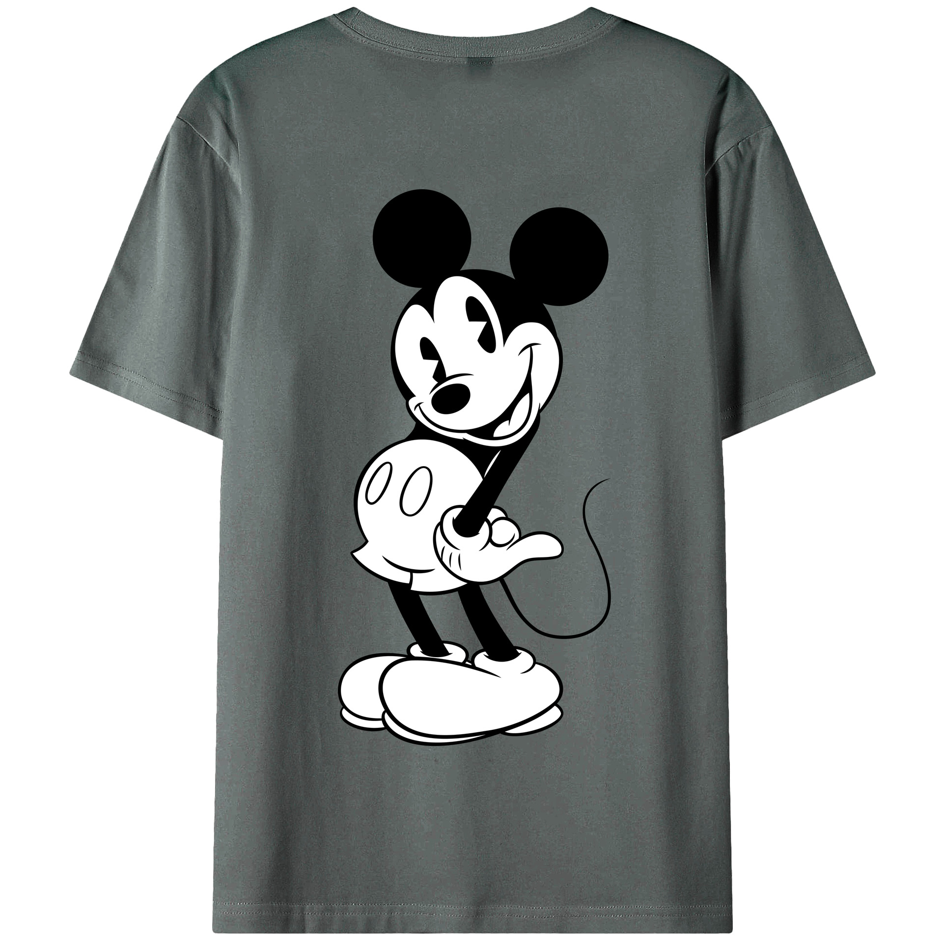 （画像用） ミッキーマウス Mickey Mouse 綿100％半袖Tシャツ（背面プリント）